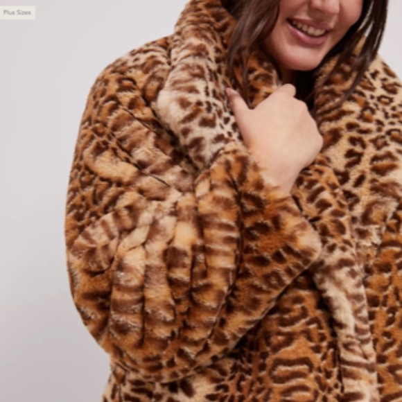 Anthropologie Leopard Faux Fur Jacket Size XS - Picture 5 of 7